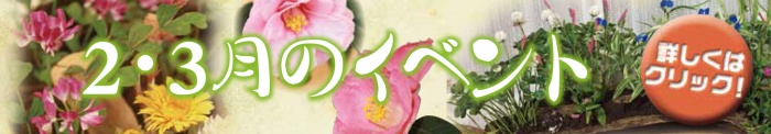 2月3月のイベント